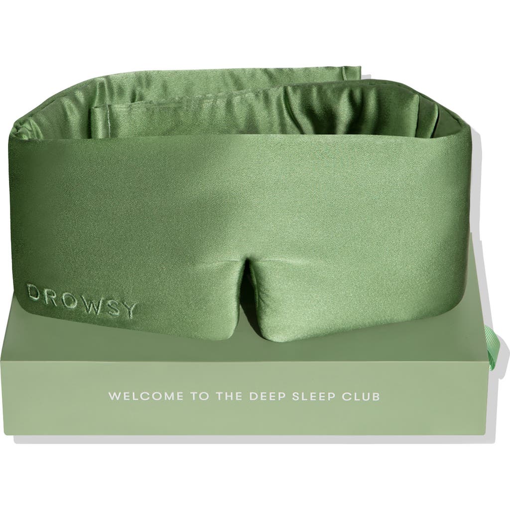 Drowsy Sleep Co . Silk Sleep Mask In Pistachio