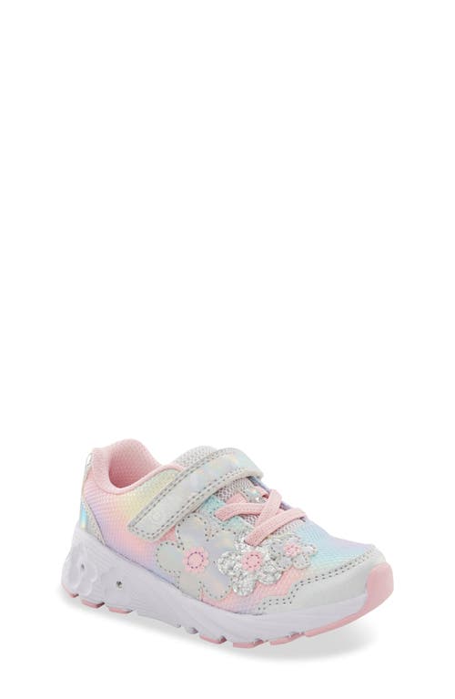 Stride Rite Kids' Lighted Glimmer 2.0 Sneaker in Rainbow 