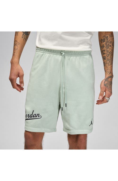 Shop Jordan Mvp Sweat Shorts In Seafoam/black