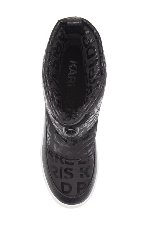 Karl Lagerfeld Paris Bronwyn Wedge Boot In Black