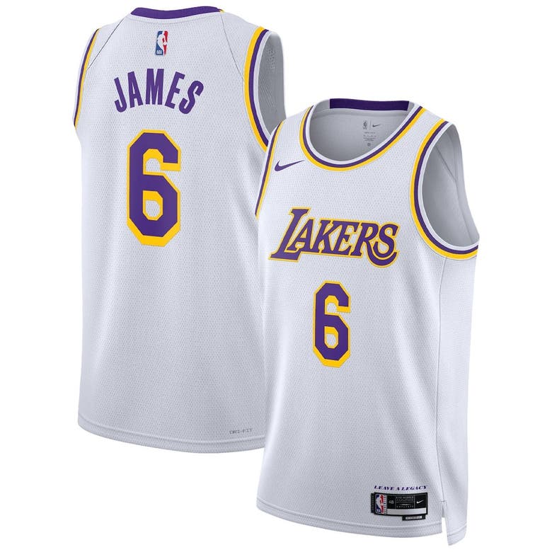 LeBron James Los Angeles Lakers Association Edition 2022/23 Older Kids'  Nike Dri-FIT NBA Swingman Jersey. Nike LU