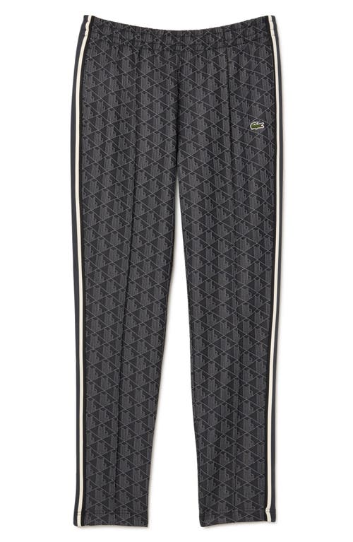 Lacoste Vintage Fit Full Zip Track Pants In Black/graphite