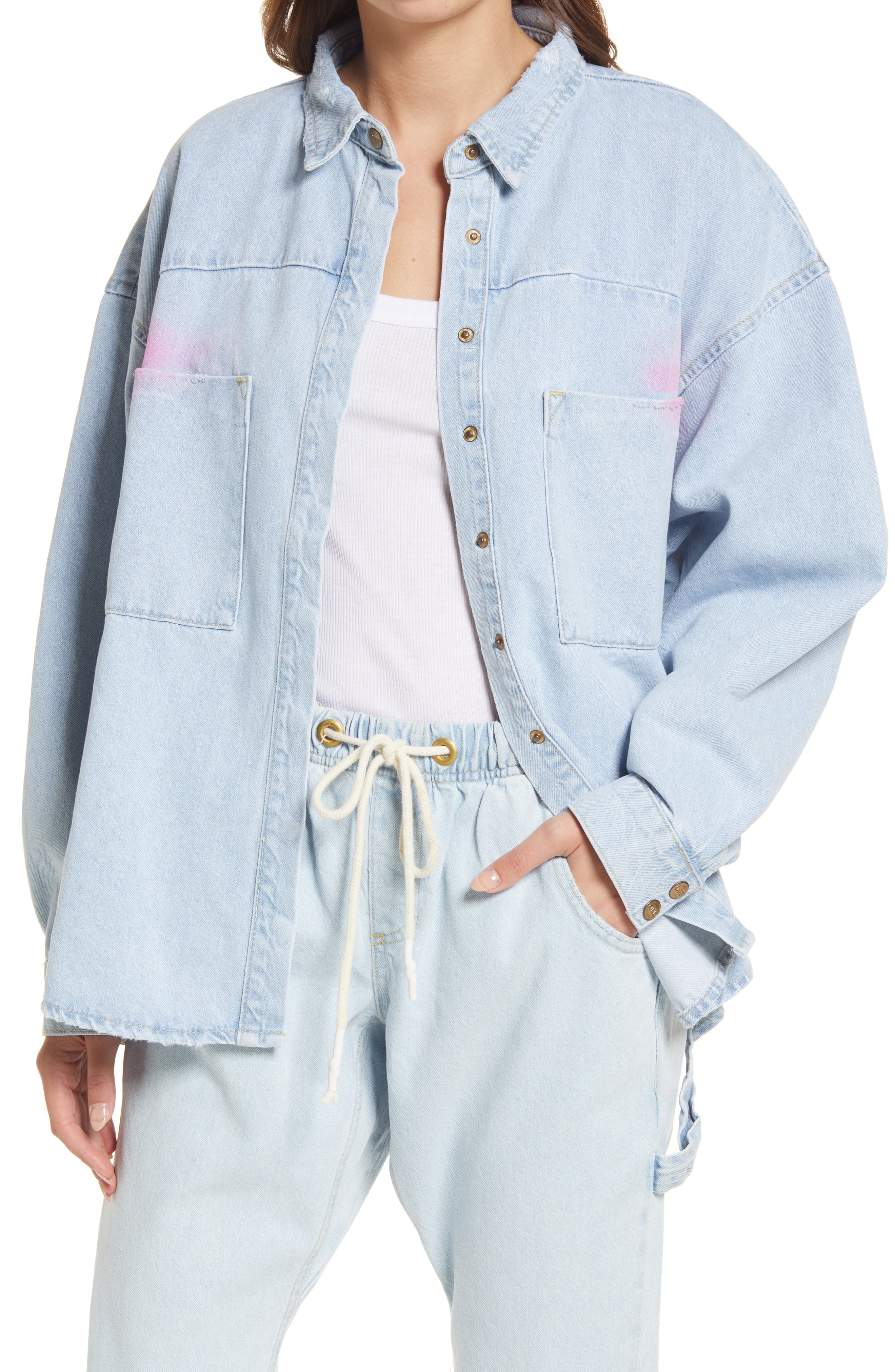 Smile on denim daria shirt Clearance