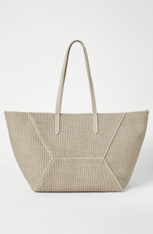 Shop Brunello Cucinelli Shopper Bag In Beige