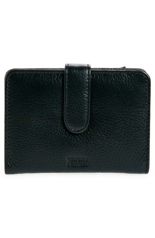 Mundi Small Leather Goods Campbell Leather Wallet In Black