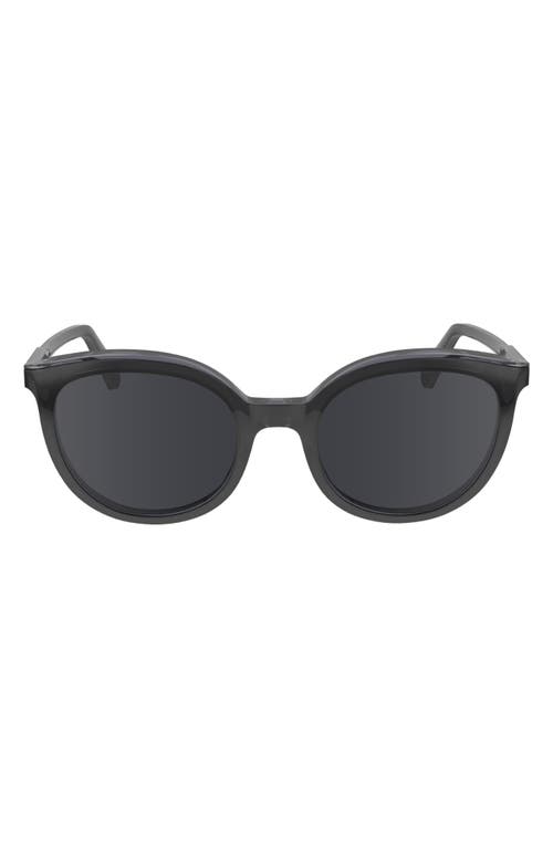 Longchamp 50mm Round Sunglasses in Black/Grey at Nordstrom