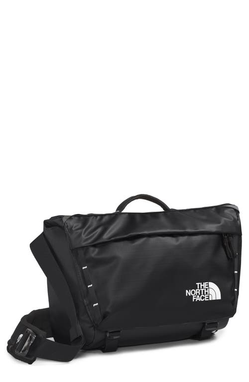 The North Face Base Camp Voyager Water Repellent Messenger Bag In Tnf Black/ Tnf White