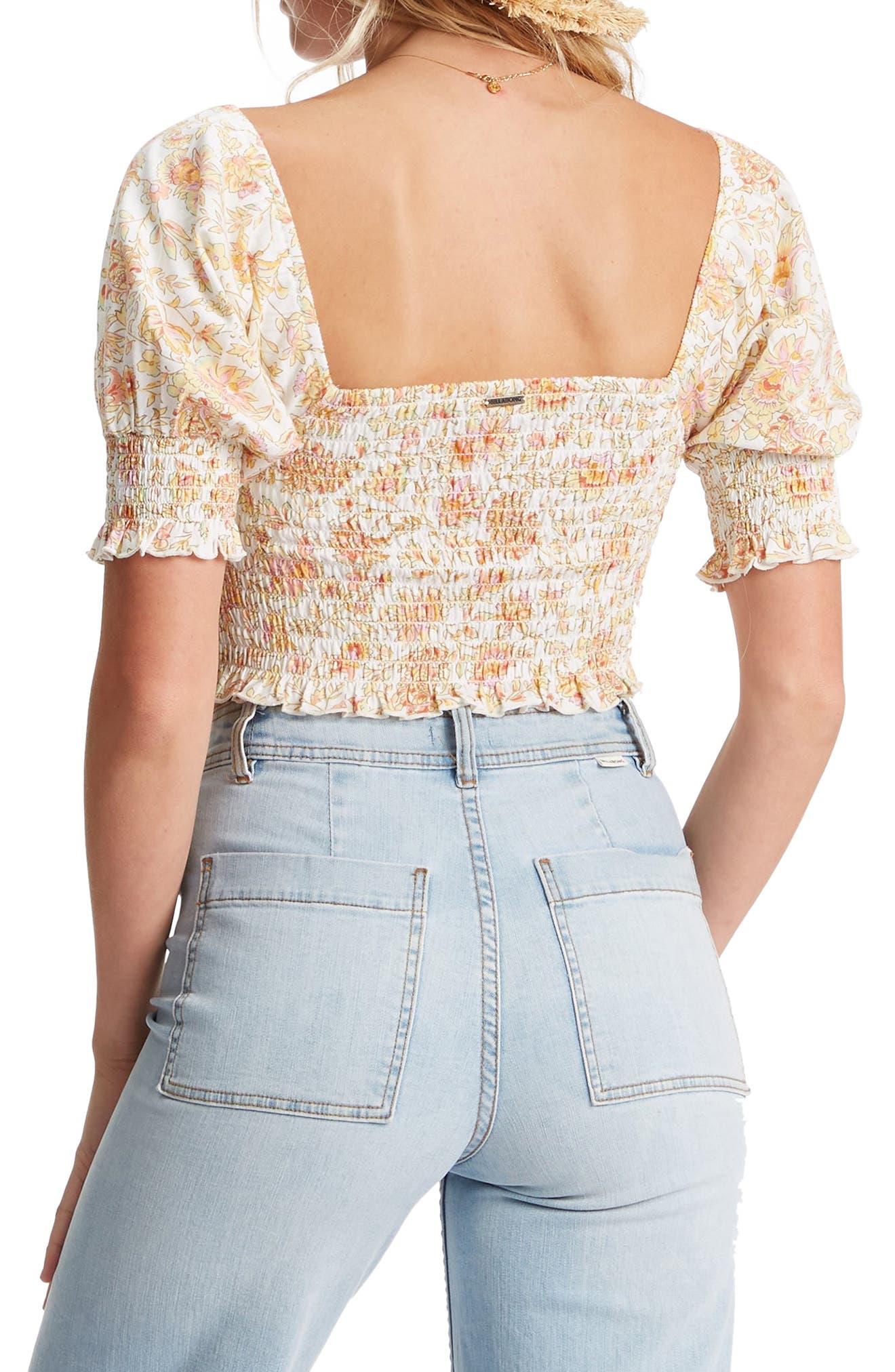 Billabong Coastal Sands Cotton Crop Top 