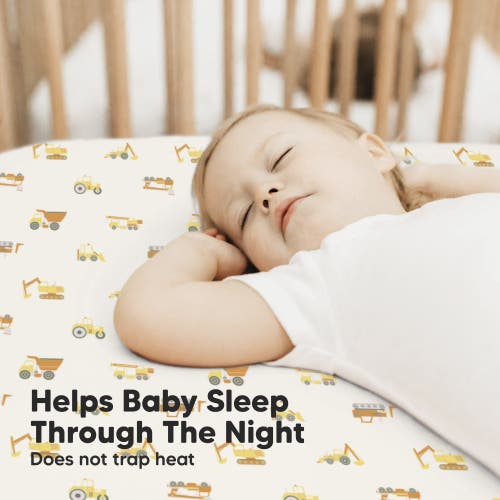 Keababies Isla Fitted Crib Sheets In Construction