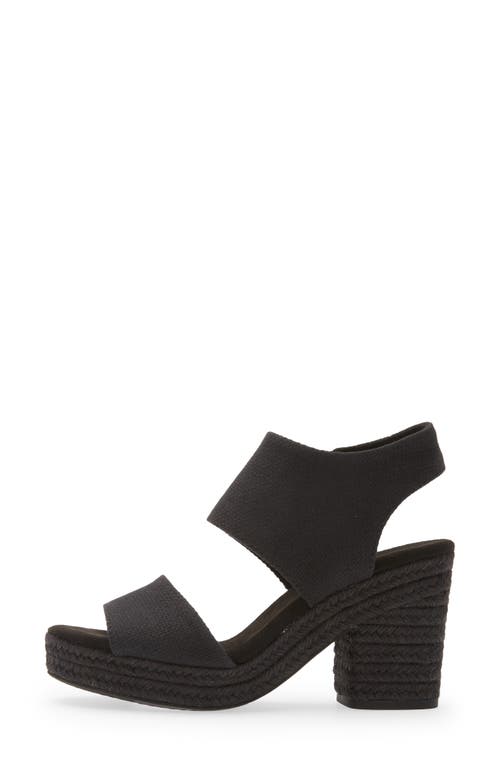Shop Toms Majorca Platform Sandal In Black/black