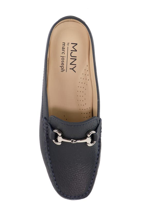 Marc Joseph New York Ocean Drive Mule In Navy Grainy