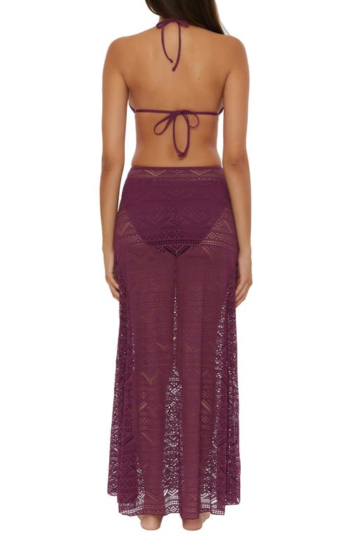 Shop Becca Color Play Multifit Cover-up Skirt In Aubergine