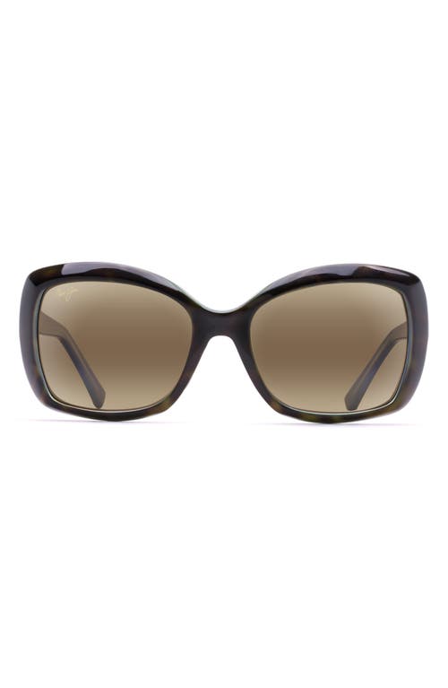 Maui Jim Orchid 735 10p Sunglasses In Tortoise Peacock/hcl Bronze