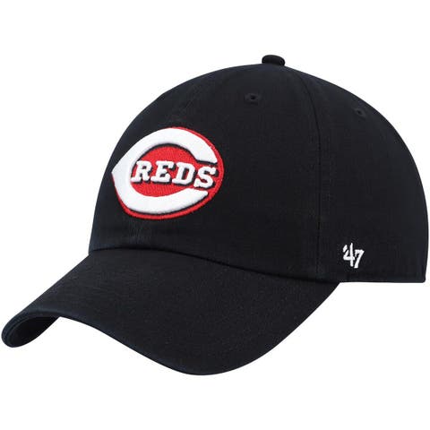 47 Brand Cincinnati Reds Striped Bucket Hat in White