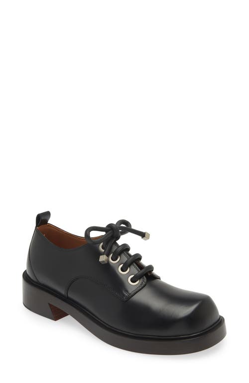 Shop Alexander Mcqueen Lace Up Derby Shoe In Black