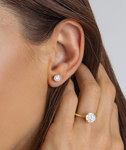 Bliss Diamond 1 1/2 Ct Tw Diamond Studs 14k White Or Yellow Gold Lab Grown In 14k Yellow Gold