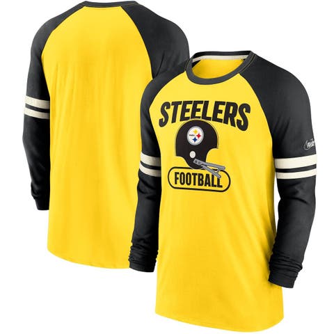 Pittsburgh Steelers Girls New Era Raglan Pink T-Shirt