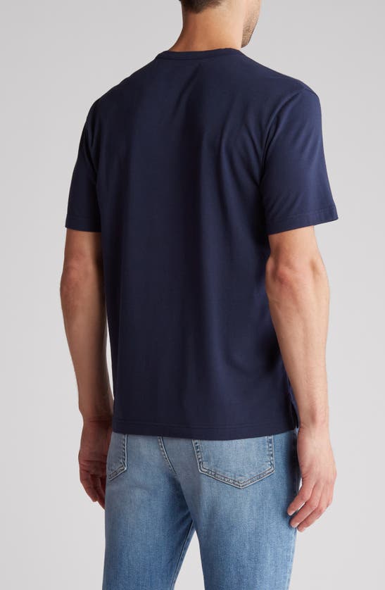 Shop 14th & Union Crewneck Cotton & Modal T-shirt In Navy Blazer