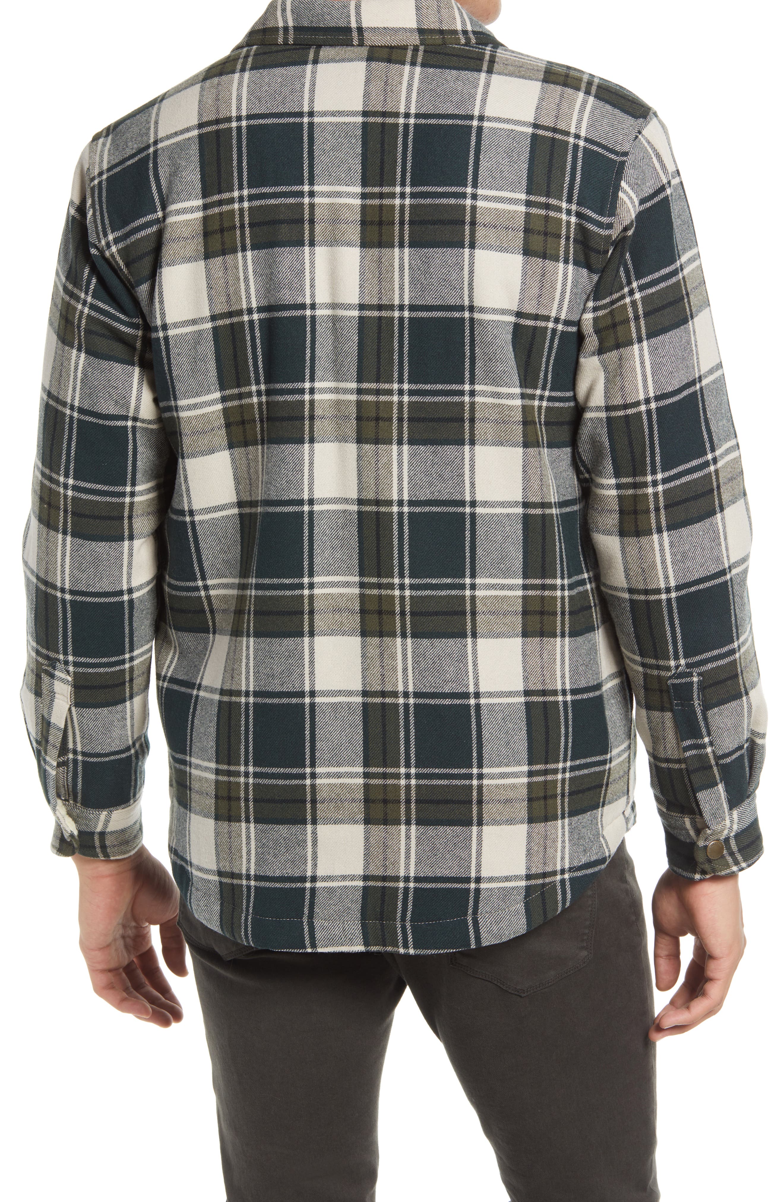 wool lined shirt jacket