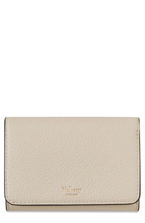 Mulberry Continental Leather Trifold Wallet in Chalk at Nordstrom