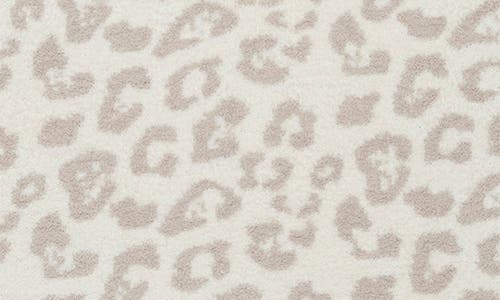 Shop Barefoot Dreams Cozychic® Leopard Stroller Blanket In Stone/cream