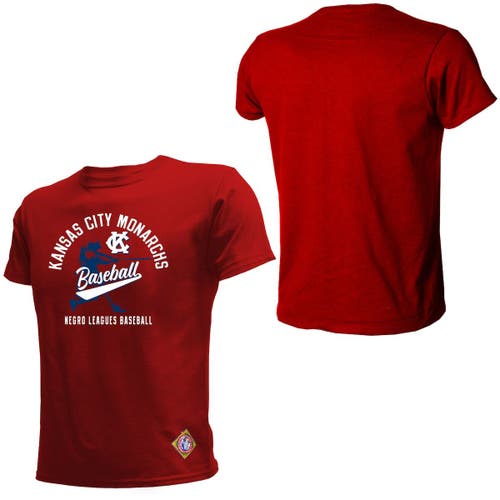 Men's Stitches Red Kansas City Monarchs Soft Style T-Shirt