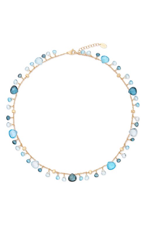 Marco Bicego Paradise Mixed Topaz Necklace In 18k Yellow Gold