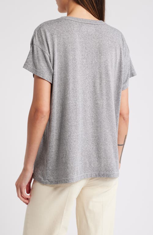 Shop The Great . The Boxy Rodeo Cotton Graphic T-shirt In Heather Grey