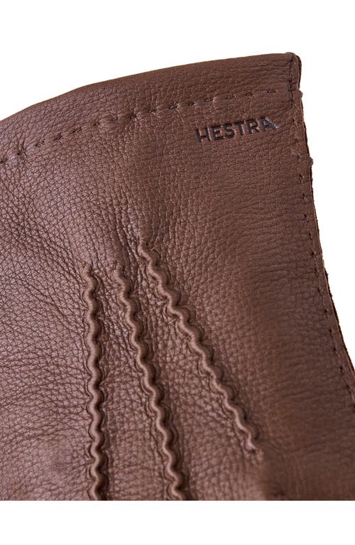 Hestra Henry Leather Gloves In Chocolate
