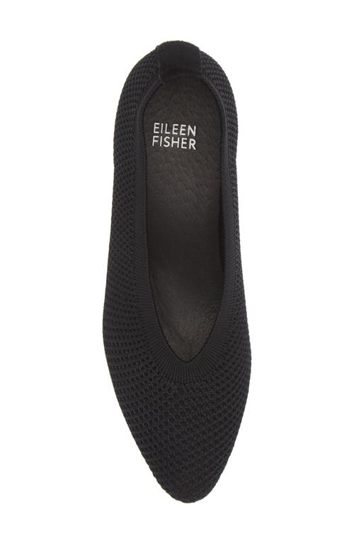 Eileen Fisher Gabby Knit Block-heel Pumps In Black