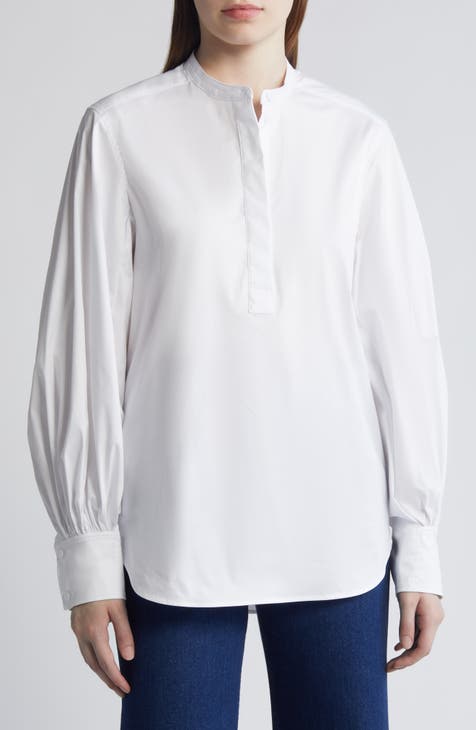 LOTTO Womens Henley Top Long Sleeve Large White Cotton, Vintage &  Second-Hand Clothing Online