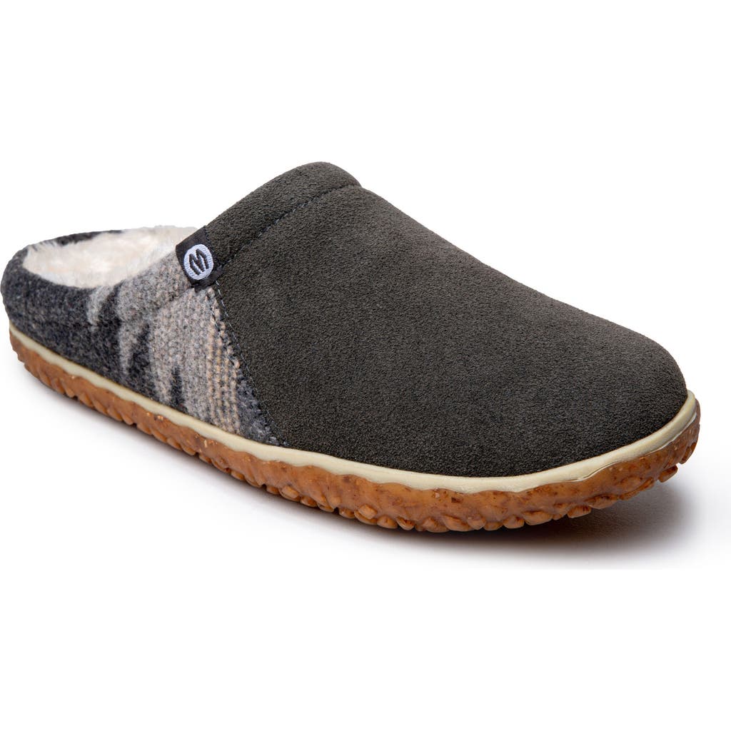 Minnetonka Tahoe Faux Fur Lined Slipper In Grey Multi