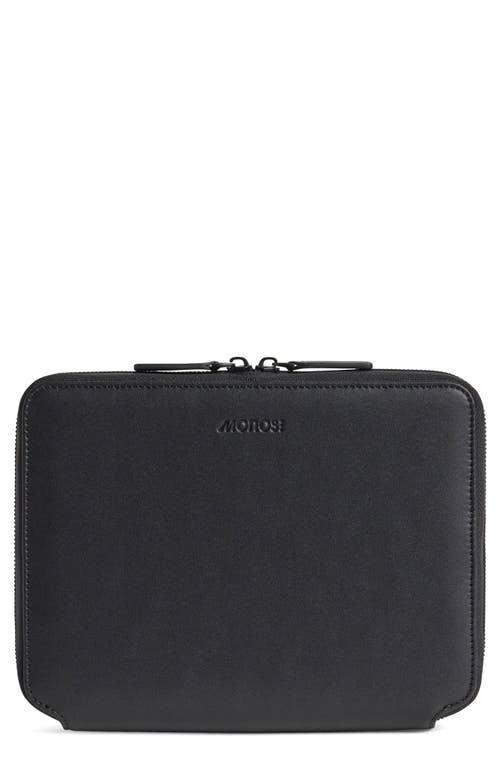 Monos Metro Zip Folio In Carbon Black