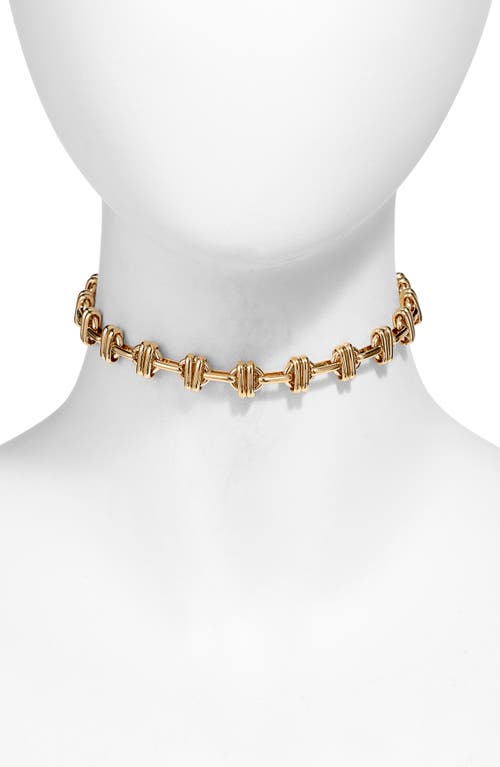 Child of Wild Serket Goddess Chain Choker Necklace in Gold