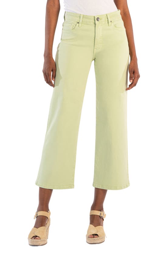 Shop Kut From The Kloth High Waist Ankle Wide Leg Jeans In Mint