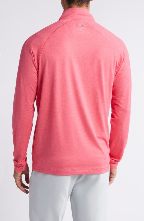 Shop Johnnie-o Freeborne Prep-formance Quarter Zip Pullover In Dahlia