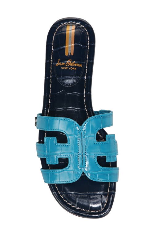 Shop Sam Edelman Bay Cutout Slide Sandal In Milos Blue/hudson Navy