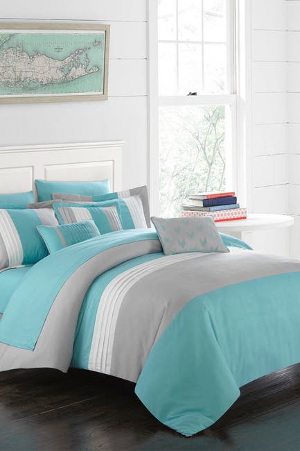 Chic Home Bedding Queen Rashi Color, Turquoise Bedding Queen