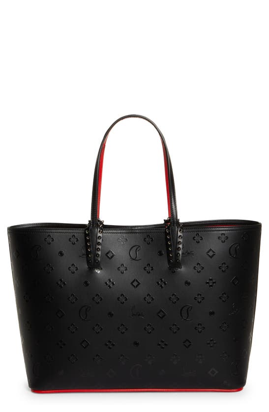 Christian Louboutin Cabata Loubinthesky Leather Tote In Black