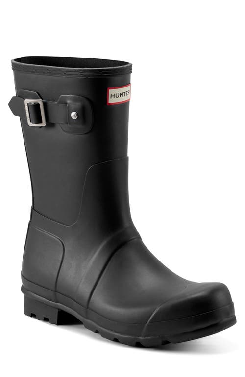 Hunter Original Short Mens Wellies In Black