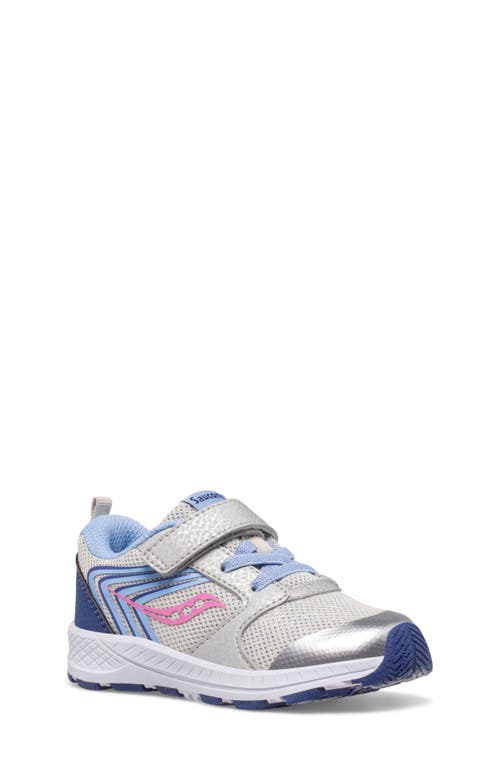 Saucony Wind Fst Jr. Sneaker In Silver/blue/pink