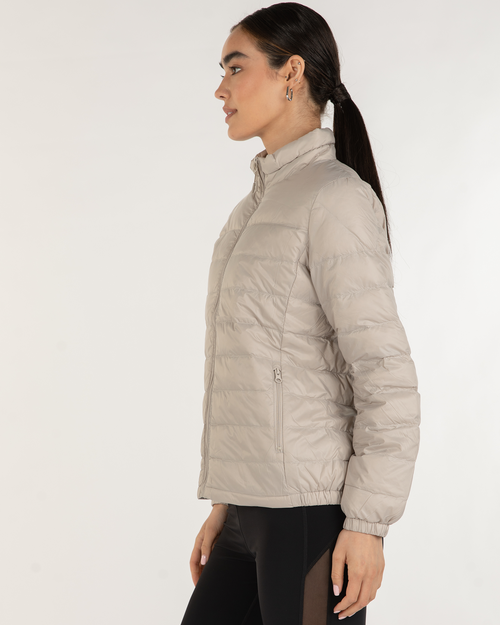 Shop Rebody Active Urbaneer Down Jacket In Pearl Grey