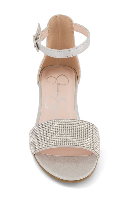 Jessica Simpson Kids' Pearl Stone Sandal In Silver