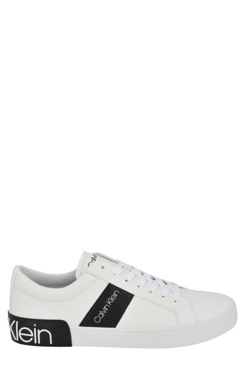 Shop Calvin Klein Roydan Low Top Sneaker In White/black