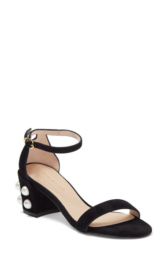 STUART WEITZMAN SIMPLE IMITATION PEARL SANDAL