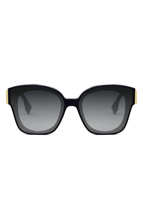 Fendi The  First 63mm Square Sunglasses In Black