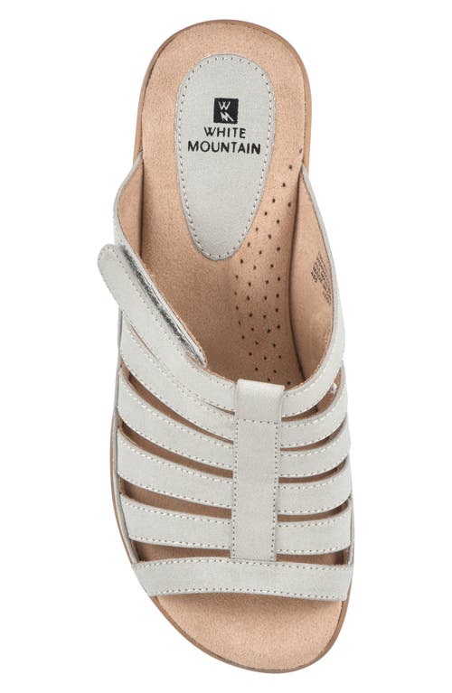 White Mountain Footwear White Mountain Valencia Wedge Sandal In Ice/burn/smooth