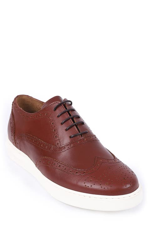 Vernon Brogue Leather Sneaker (Men)