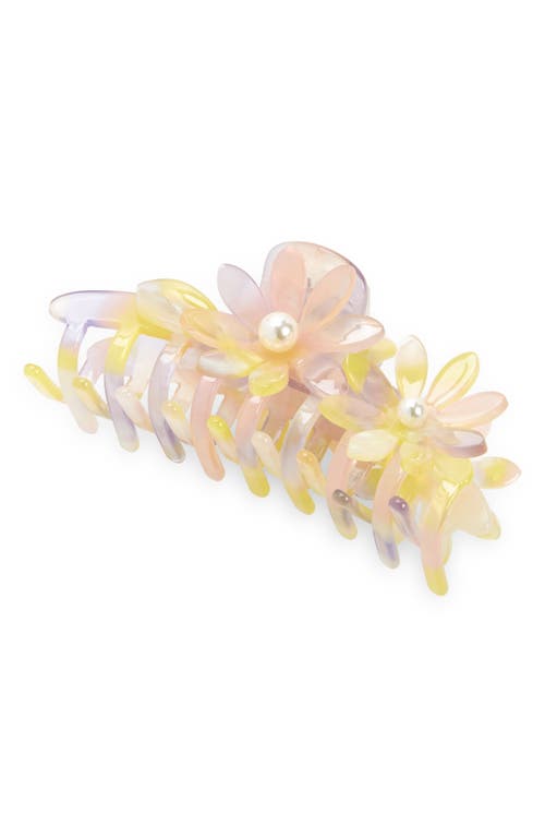 Petunia Claw Hair Clip in Holographic Rainbow
