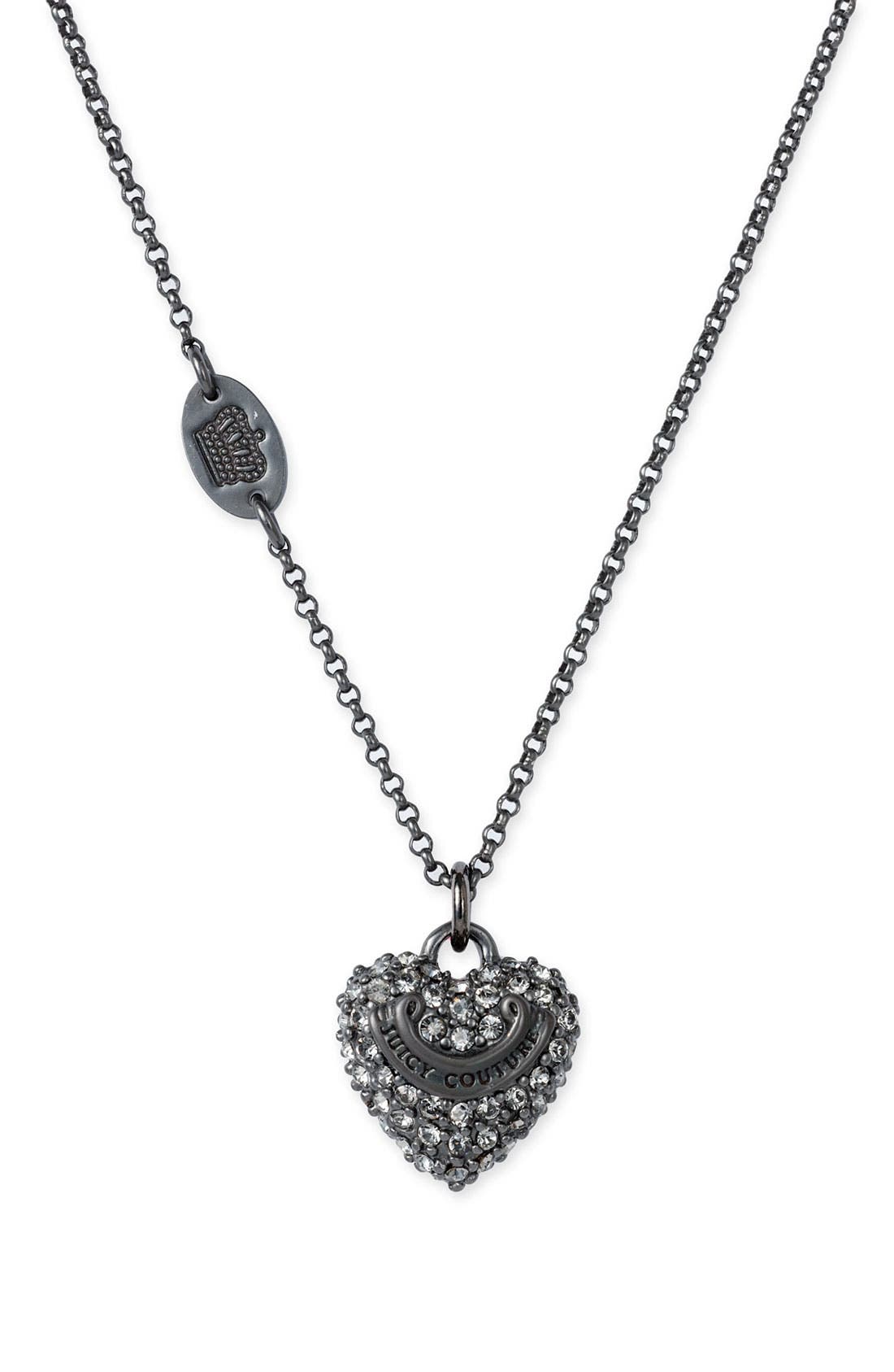 Juicy Couture 'Wish Silver Crown' Necklace Nordstrom